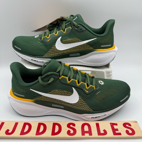Nike Air Zoom Pegasus 41 NFL Green Bay Packers Shoes FZ5090-300 Men’s Sz 8 main image 8
